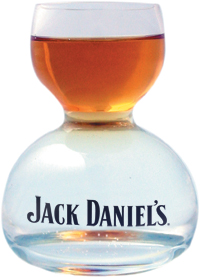 Jack Daniel's Whiskey on Water Glass Large