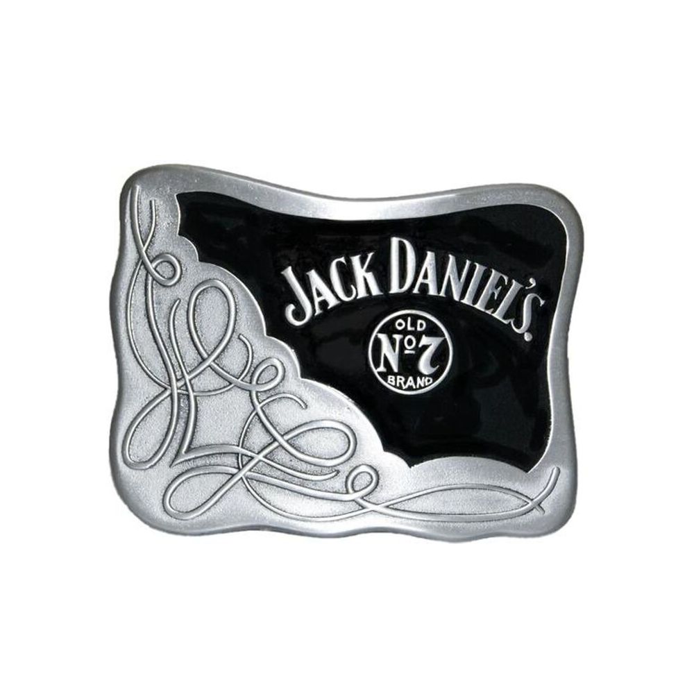 Brand New Belt Buckle Jack Daniels  Oval Black & Steel 
