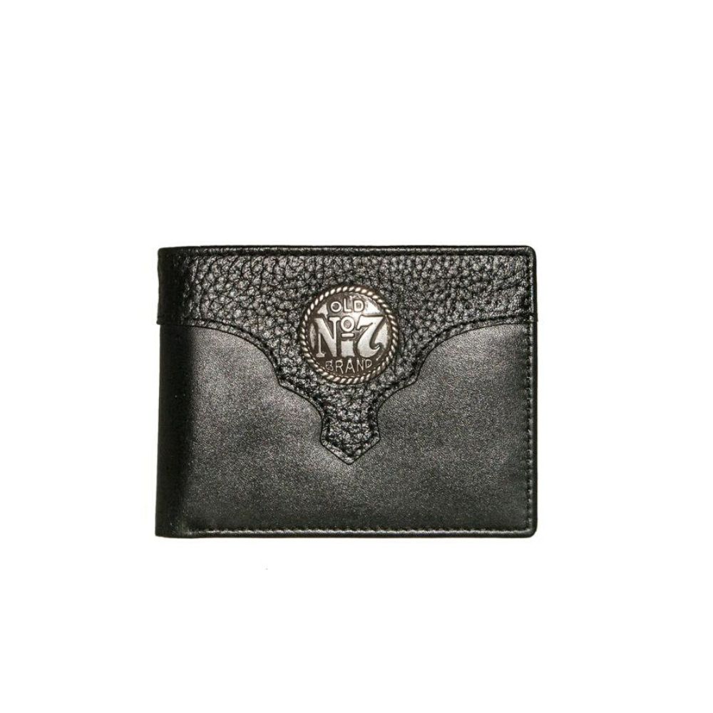Jack Daniel's Leather Wallet with Old No7 Medallion
